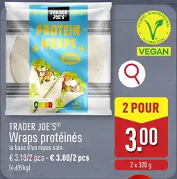 ALDI Trader Joe's Wraps protéinés aanbieding