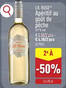 ALDI Lil Rose Apéritif au goût de pêche aanbieding
