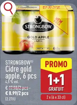 ALDI Strongbow Cidre gold apple aanbieding