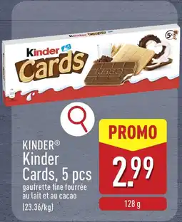 ALDI Kinder Cards aanbieding