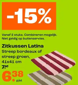 Kwantum Zitkussen Latina aanbieding