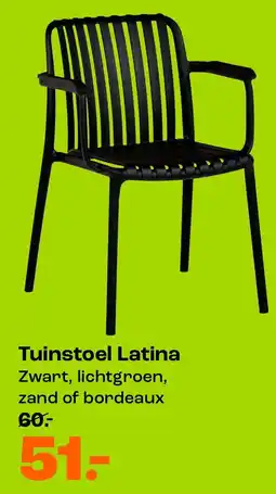 Kwantum Tuinstoel Latina aanbieding
