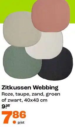 Kwantum Zitkussen Webbing aanbieding