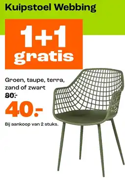 Kwantum Kuipstoel Webbing aanbieding