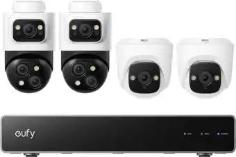 Coolblue Eufy PoE Security System + NVR + S4 2-Pack + E41 2-Pack aanbieding