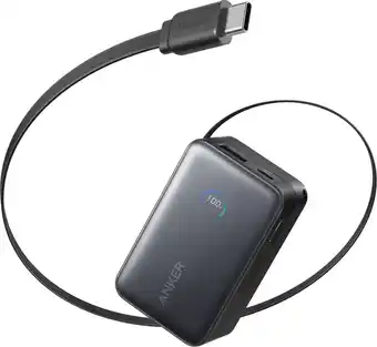 Coolblue Anker Nano Powerbank 10.000 mAh met 45 Watt Snelladen Zwart aanbieding