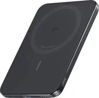 Coolblue Anker MagGo Slim Draadloze Powerbank met MagSafe en Qi2 5.000 mAh met Snelladen Zwart aanbieding