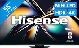 Coolblue Hisense 55'' ULED Mini-Led U8Q (2025) aanbieding