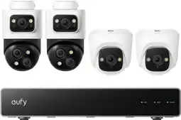 Coolblue eufy PoE Security System + NVR + S4 Lot de 2 + E41 Lot de 2 aanbieding