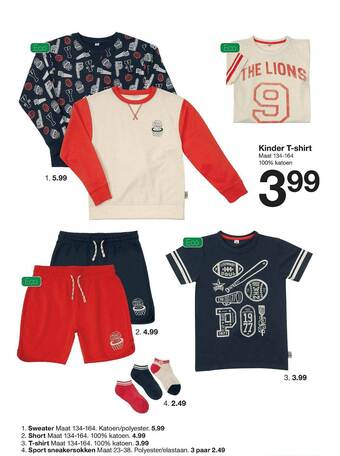 Zeeman Kinder Tshirt aanbieding