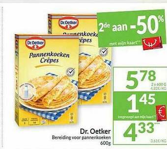 Intermarché Dr Oetker Bereiding Voor Pannenkoeken aanbieding