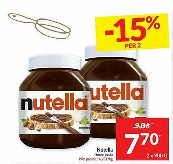 Intermarché Nutella Smeerpasta aanbieding