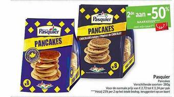 Intermarché Pasquier Pancakes aanbieding
