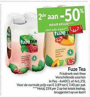 Intermarché Fuze Tea Frisdrank Met Thee aanbieding