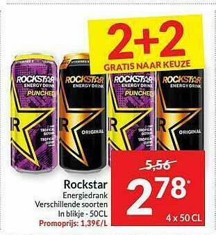Intermarché Rockstar Energiedrank aanbieding