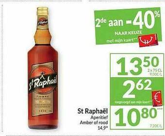 St Raphaël Aperitief Amber Of Rood