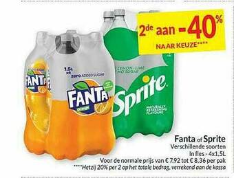 Intermarché Fanta Of Sprite aanbieding