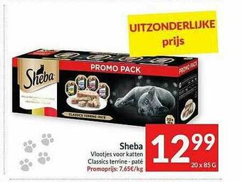 Intermarché Sheba Vlootjes Voor Katten Classics Terrine - Paté aanbieding