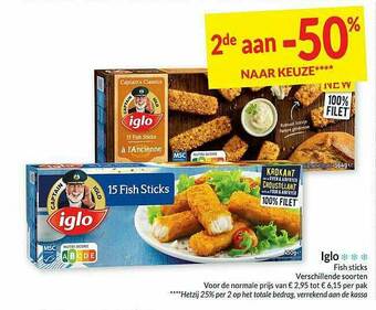 Intermarché Iglo Fish Sticks aanbieding