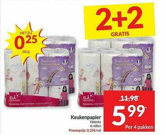 Intermarché Keukenpapier Valenty aanbieding