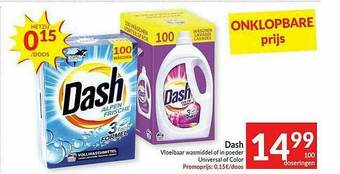 Intermarché Dash Vloeibaar Wasmiddel Of In Poeder Universal Of Color aanbieding