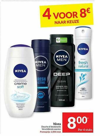 Nivea Douche Of Deodorants