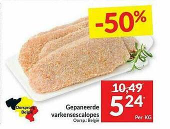 Intermarché Gepaneerde Varkensescalopes aanbieding