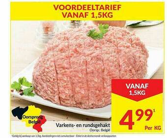 Intermarché Varkens- En Rundsgehakt aanbieding