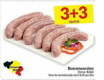 Intermarché Boerenworsten 3+3 Gratis aanbieding