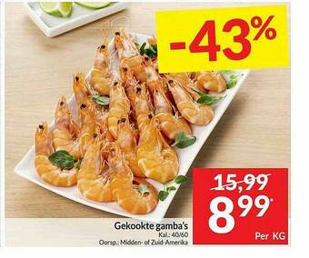 Gekookte Gamba's