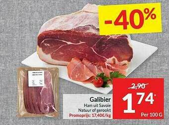 Intermarché Galibier Ham Uit Savoie Natuur Of Gerookt aanbieding