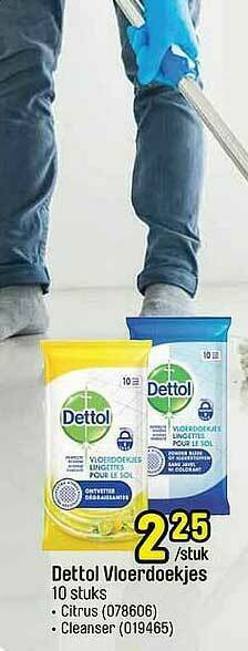 Happyland Dettol Vloerdoekjes aanbieding