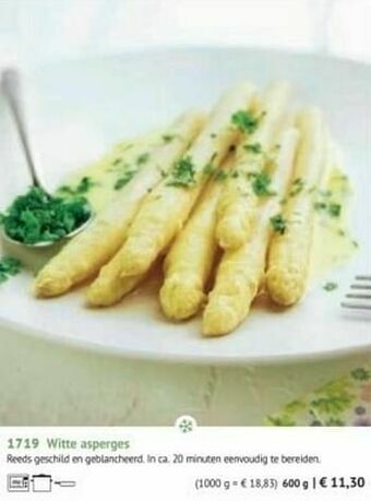 Witte asperges