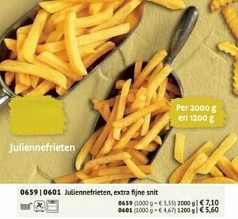 Juliennefrieten extra fijne snit