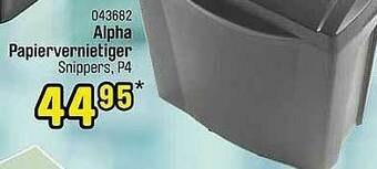 Alpha Papiervernietiger