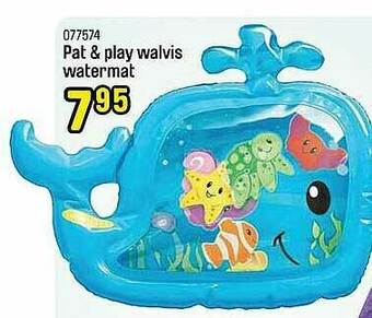 Happyland Pat & Play Walvis Watermat aanbieding