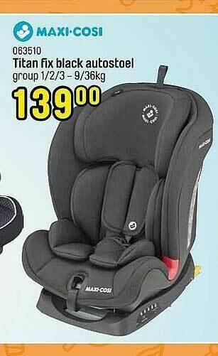 Happyland Titan Fix Black Autostoel aanbieding