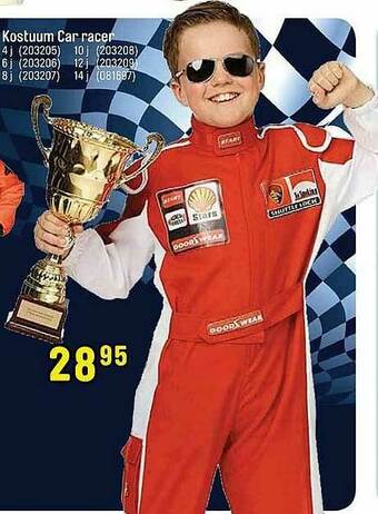 Kostuum Car Racer