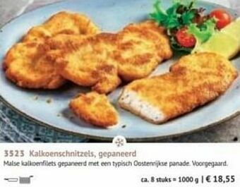 Kalkoenschnitzels gepaneerd