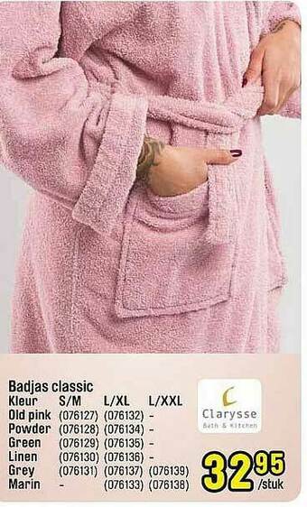 Happyland Badjas Classic aanbieding