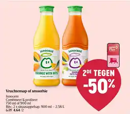 Delhaize Vruchtensap of smoothie aanbieding