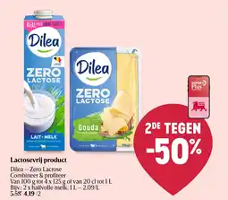 Delhaize Lactosevrij product aanbieding