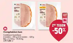 Delhaize Ovengebakken ham aanbieding