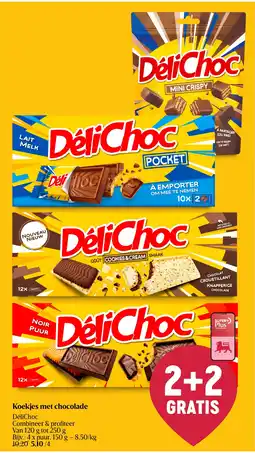 Delhaize Koekjes met chocolade aanbieding