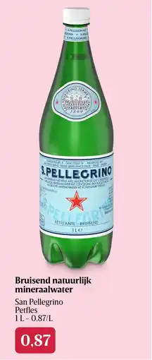 Delhaize Bruisend natuurlijk mineraalwater aanbieding