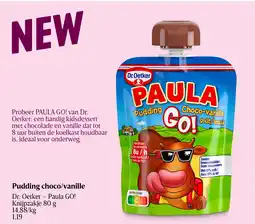 Delhaize Pudding choco/vanille aanbieding