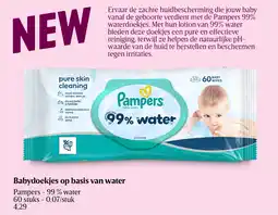 Delhaize Babydoekjes op basis van water aanbieding