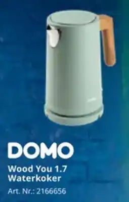 MediaMarkt Domo Wood You 1.7 Waterkoker aanbieding