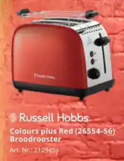 MediaMarkt Russell Hobbs Colours plus Red 26554-56 Broodrooster aanbieding