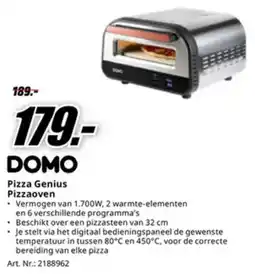 MediaMarkt Domo Pizza Genius Pizzaoven aanbieding